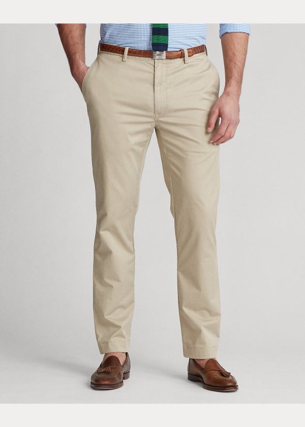 Spodnie Ralph Lauren Stretch Classic Fit Chino Pant Męskie Khaki | MMFL2238