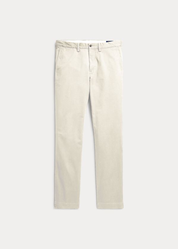 Spodnie Ralph Lauren Stretch Classic Fit Chino Pant Męskie Beżowe | IFKN1459