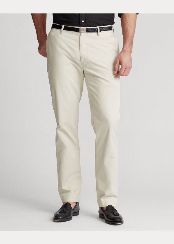 Spodnie Ralph Lauren Stretch Classic Fit Chino Pant Męskie Beżowe | IFKN1459