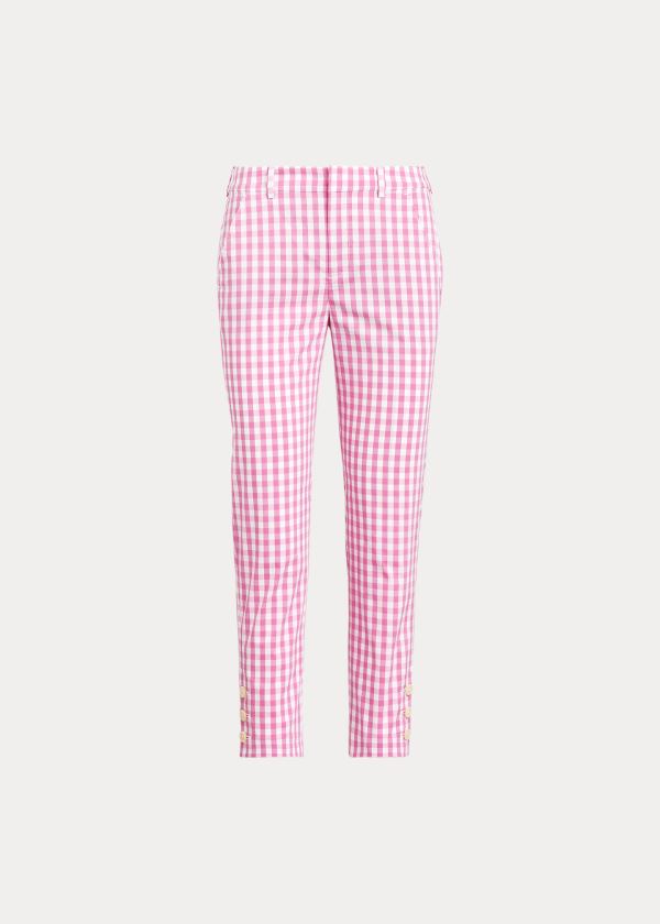 Spodnie Ralph Lauren Stretch Golf Capri Pant Damskie Różowe | QOCP3637