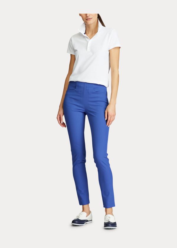 Spodnie Ralph Lauren Stretch Golf Pant Damskie Królewski Niebieski Granatowe | OIQN3888