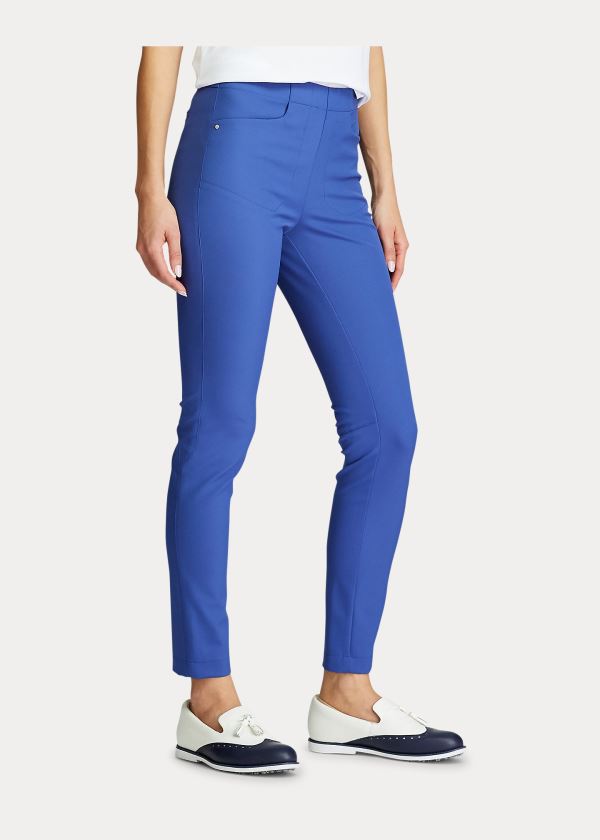 Spodnie Ralph Lauren Stretch Golf Pant Damskie Królewski Niebieski Granatowe | OIQN3888