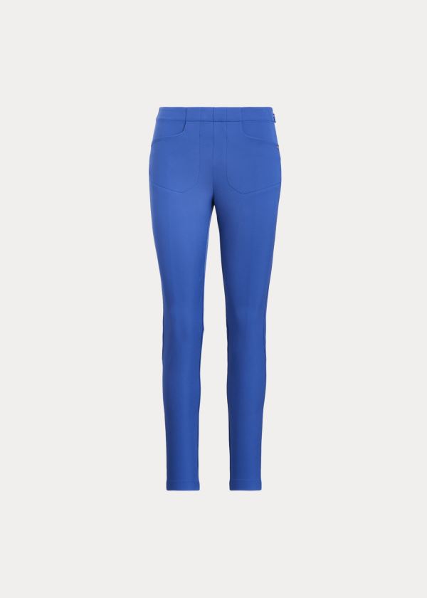 Spodnie Ralph Lauren Stretch Golf Pant Damskie Królewski Niebieski Granatowe | OIQN3888