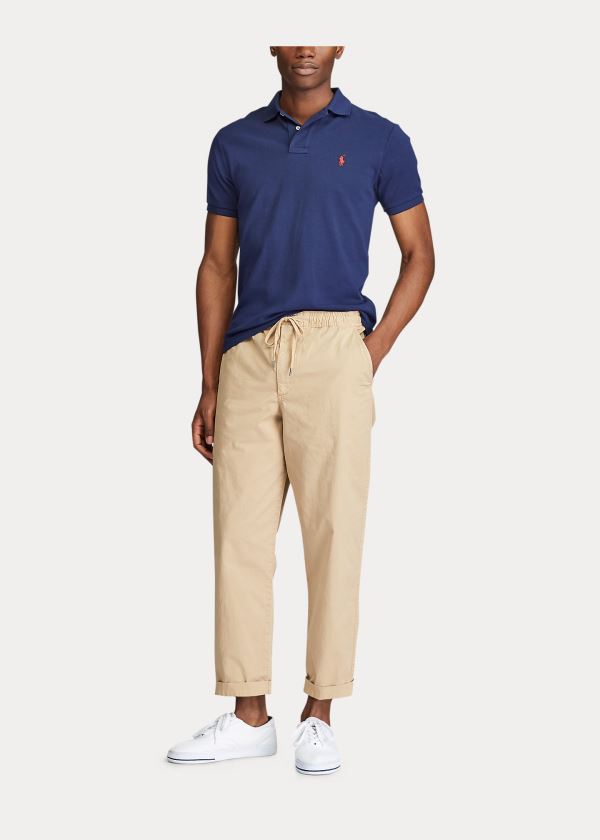 Spodnie Ralph Lauren Stretch Relaxed Fit Chino Męskie Brązowe | TTXF2702