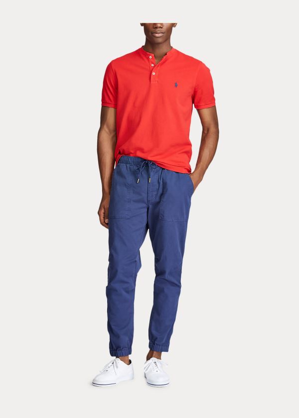 Spodnie Ralph Lauren Stretch Relaxed Fit Twill Pant Męskie Granatowe | MFVV0334