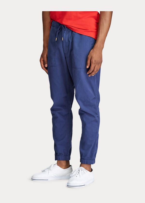 Spodnie Ralph Lauren Stretch Relaxed Fit Twill Pant Męskie Granatowe | MFVV0334