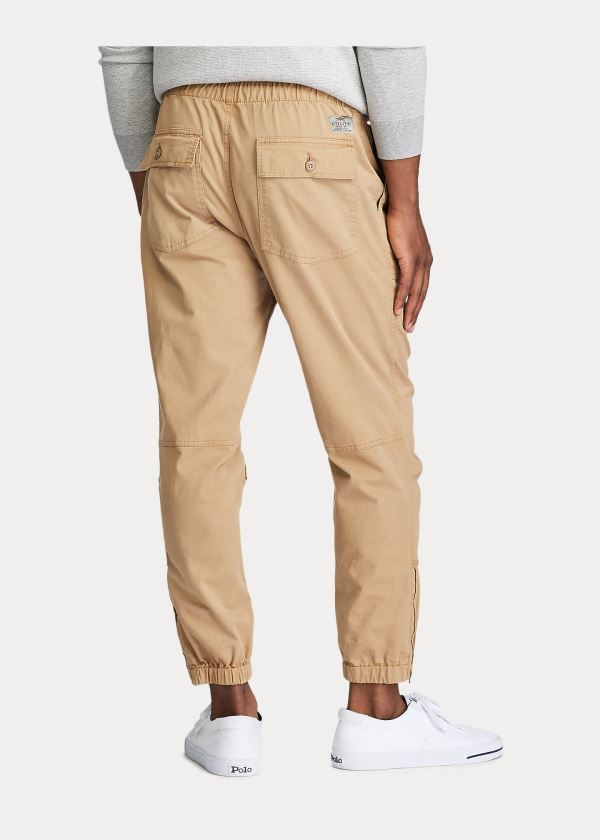 Spodnie Ralph Lauren Stretch Relaxed Fit Twill Pant Męskie Brązowe | DGZW9341