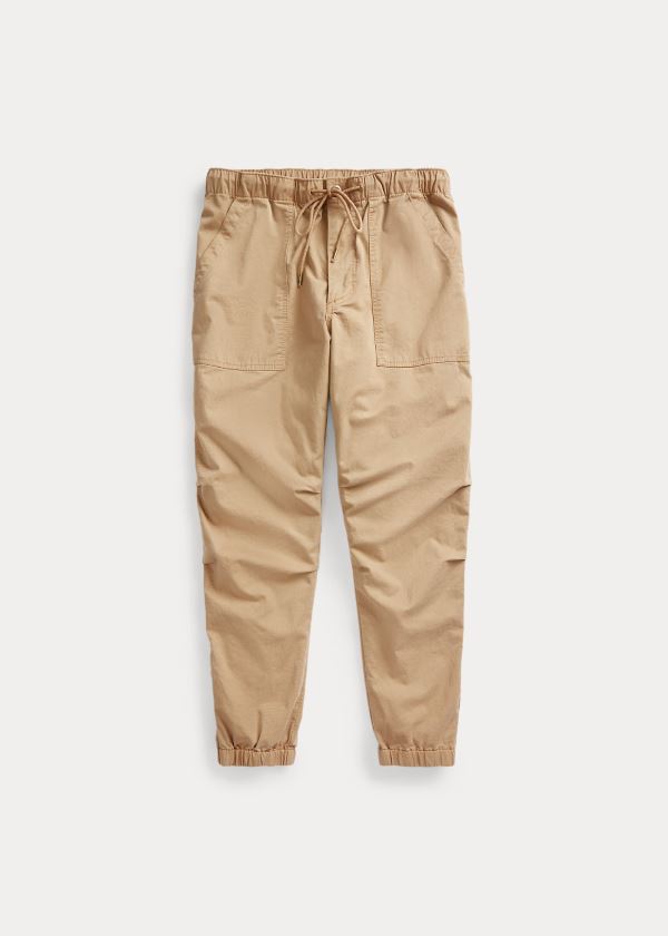 Spodnie Ralph Lauren Stretch Relaxed Fit Twill Pant Męskie Brązowe | DGZW9341