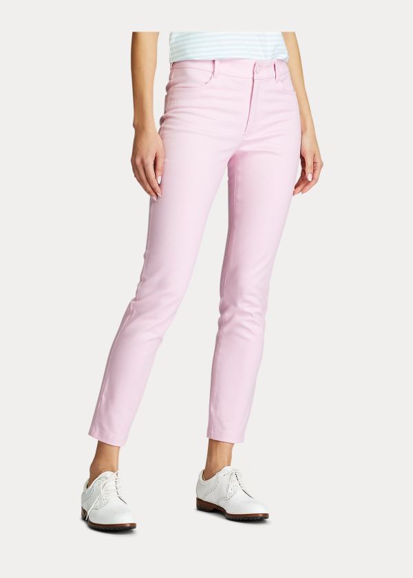 Spodnie Ralph Lauren Stretch Twill Golf Pant Damskie Różowe | OLEX8022