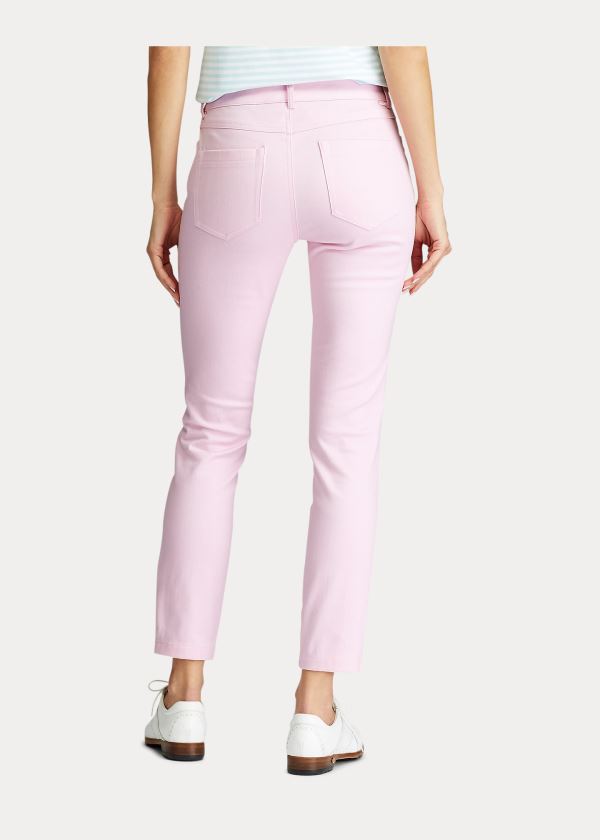 Spodnie Ralph Lauren Stretch Twill Golf Pant Damskie Różowe | OLEX8022