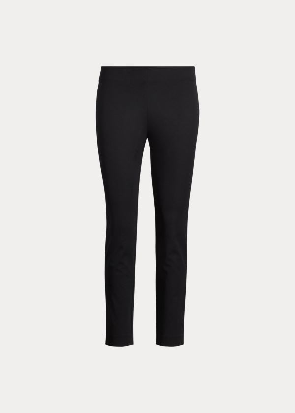 Spodnie Ralph Lauren Stretch Twill Skinny Pant Damskie Czarne | MLTN7394