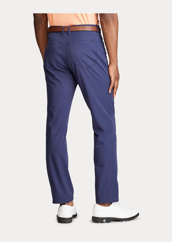 Spodnie Ralph Lauren Tailored Fit Stretch Pant Męskie Granatowe | YAAN7081