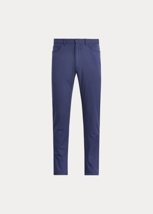 Spodnie Ralph Lauren Tailored Fit Stretch Pant Męskie Granatowe | YAAN7081