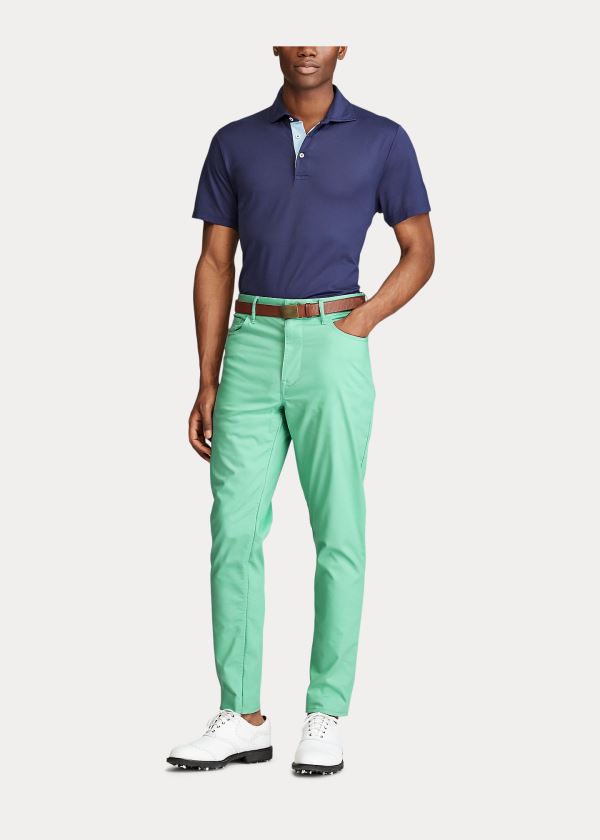 Spodnie Ralph Lauren Tailored Stretch Chino Pant Męskie Zielone | FZXY6244