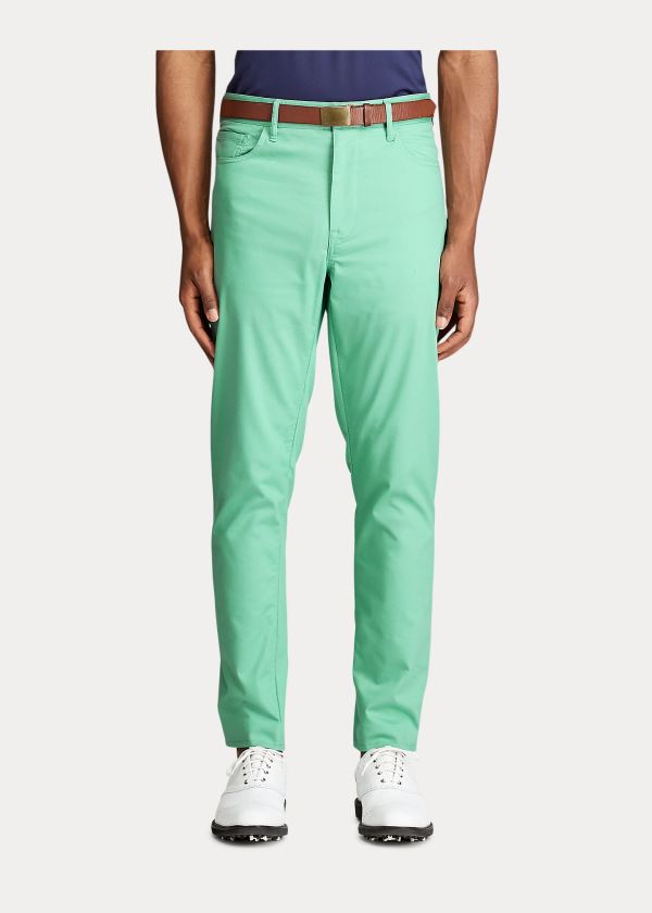 Spodnie Ralph Lauren Tailored Stretch Chino Pant Męskie Zielone | FZXY6244