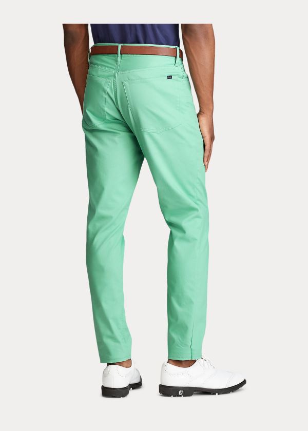 Spodnie Ralph Lauren Tailored Stretch Chino Pant Męskie Zielone | FZXY6244