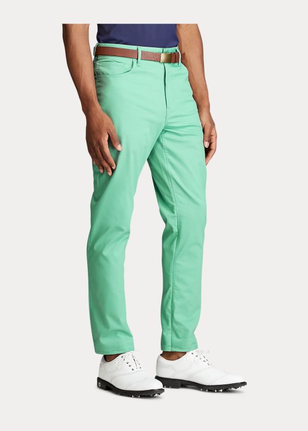 Spodnie Ralph Lauren Tailored Stretch Chino Pant Męskie Zielone | FZXY6244