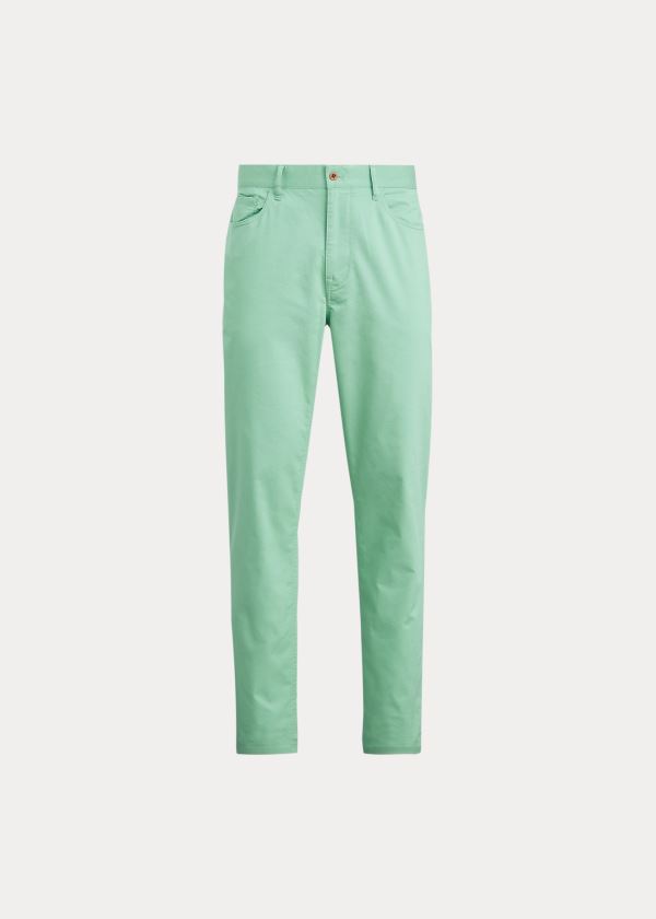 Spodnie Ralph Lauren Tailored Stretch Chino Pant Męskie Zielone | FZXY6244