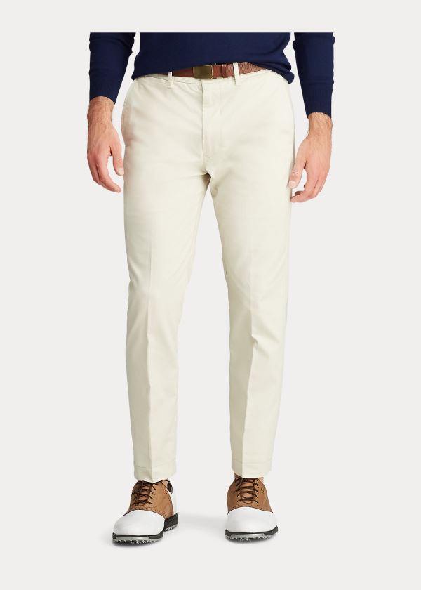 Spodnie Ralph Lauren Tailored Stretch Twill Pant Męskie Beżowe | HKTL5532