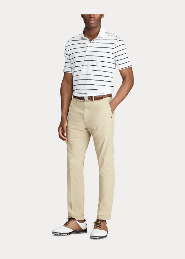 Spodnie Ralph Lauren Tailored Stretch Twill Pant Męskie Khaki | YXGT1462