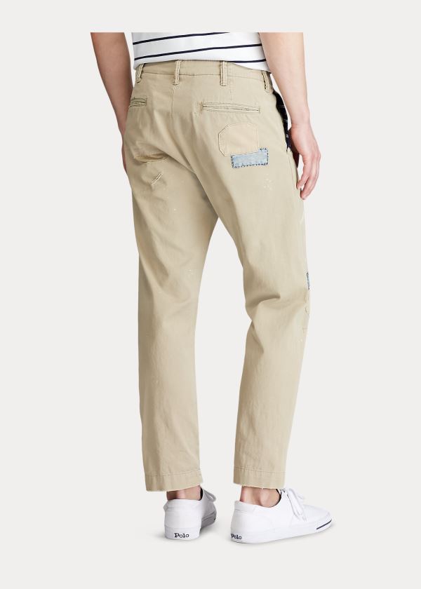 Spodnie Ralph Lauren The Iconic Khaki Chino Męskie Khaki | CUMM7287