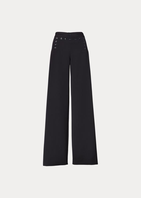 Spodnie Ralph Lauren The Sailor Pant Damskie Czarne | KVES0239