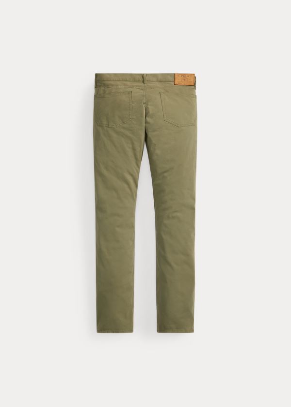 Spodnie Ralph Lauren Varick Slim Straight Chino Męskie Oliwkowe | VLTM9201