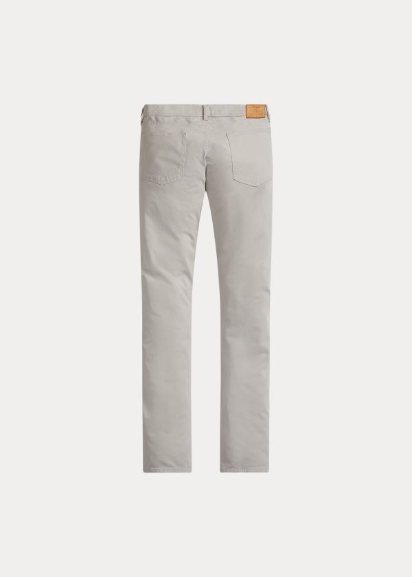 Spodnie Ralph Lauren Varick Slim Straight Chino Męskie Szare | ALCW7253