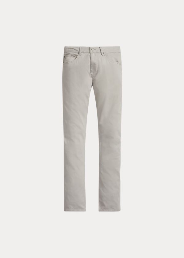 Spodnie Ralph Lauren Varick Slim Straight Chino Męskie Szare | ALCW7253