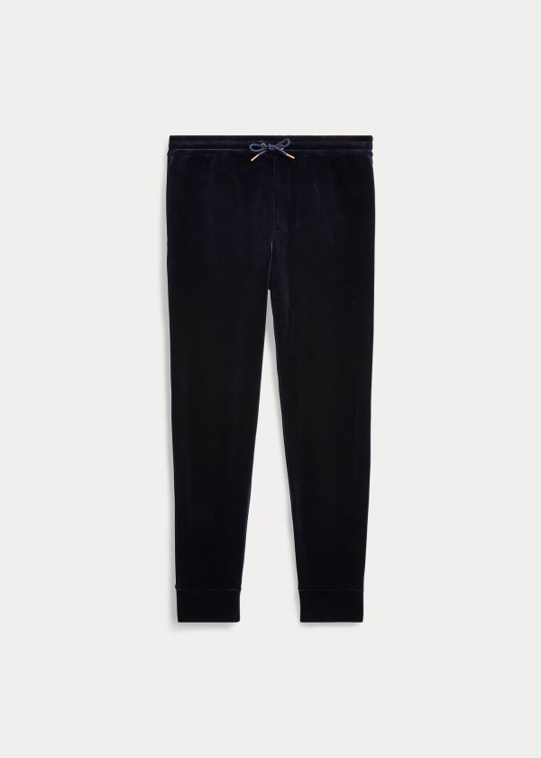 Spodnie Ralph Lauren Velour Track Pant Męskie Granatowe | HMBF1793