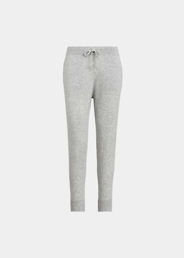 Spodnie Ralph Lauren Washable Cashmere Golf Jogger Damskie Głęboka Szare | AMNI4208