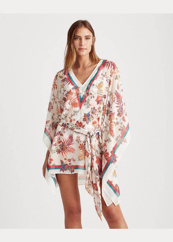 Stroje Pływackie Ralph Lauren Crinkle Chiffon Cover-Up Damskie Kolorowe | KEDR2168