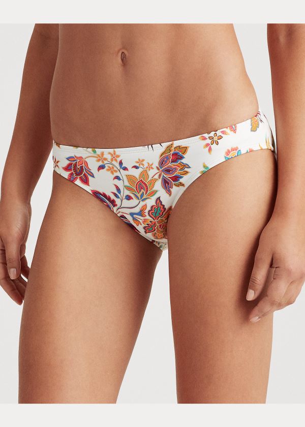 Stroje Pływackie Ralph Lauren Floral Hipster Bikini Bottom Damskie Kolorowe | ZHAF6497