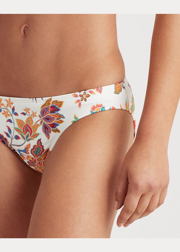 Stroje Pływackie Ralph Lauren Floral Hipster Bikini Bottom Damskie Kolorowe | ZHAF6497