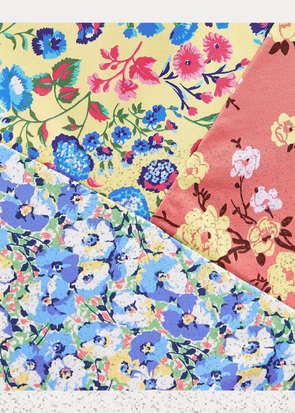 Stroje Pływackie Ralph Lauren Floral Scarf-Tie Bandeau Damskie Kolorowe | WOXD4740