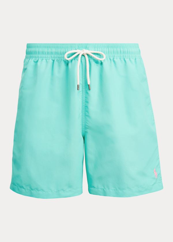 Stroje Pływackie Ralph Lauren Traveler Swim Trunk Męskie Zielone | EKUS9558