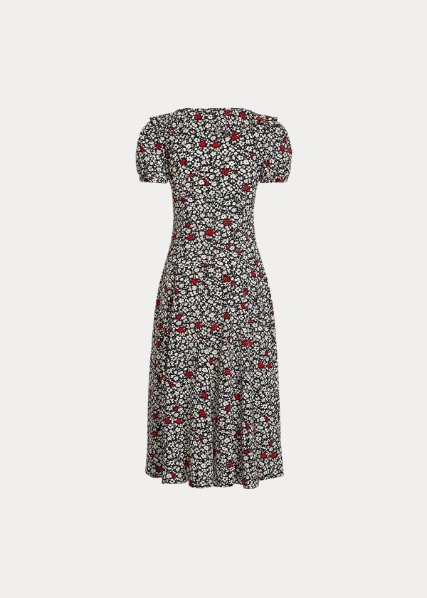 Sukienka Ralph Lauren Floral Crepe Dress Damskie Kolorowe | PRCL6153