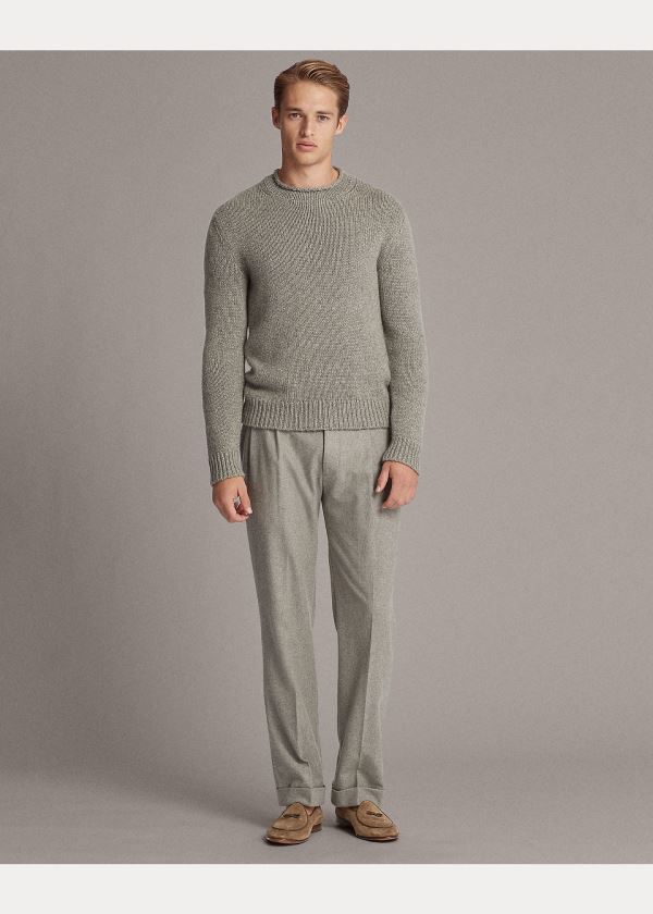 Swetry Ralph Lauren Cashmere Rollneck Sweater Męskie Głęboka Szare | WQGY9988