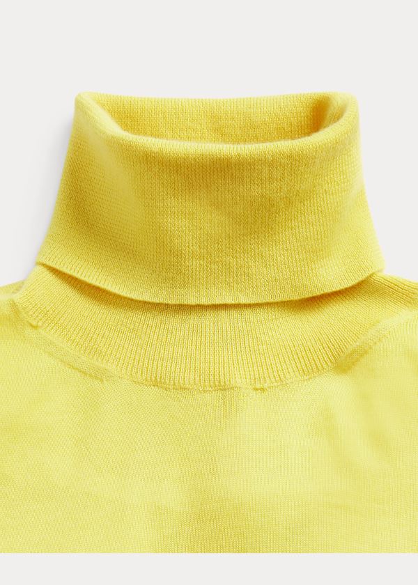 Swetry Ralph Lauren Cashmere Turtleneck Sweater Męskie Cytrynowy Żółte | WXBT5148