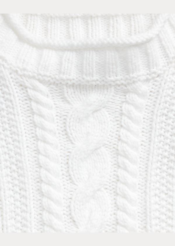 Swetry Ralph Lauren Hand-Knit Cotton-Blend Sweater Męskie Beżowe | QHUW1464