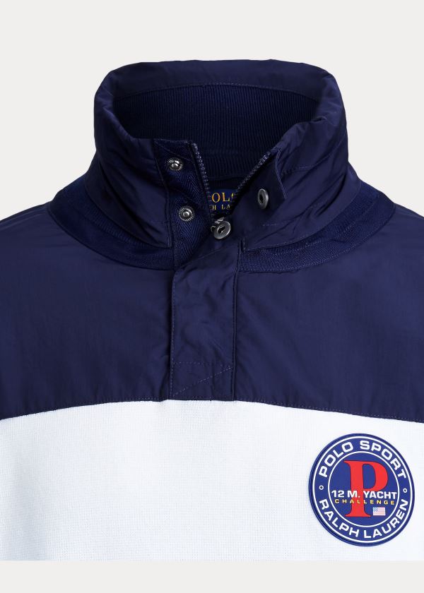 Swetry Ralph Lauren Hybrid Hooded Sweater Męskie Granatowe Zielone Czerwone Żółte | FTOF6507