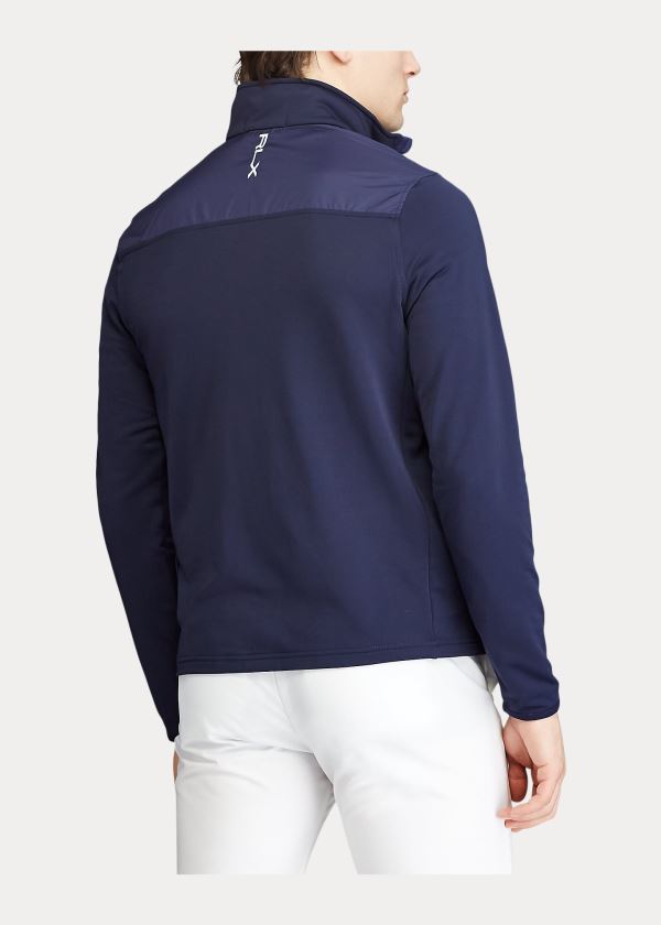 Swetry Ralph Lauren Performance Hybrid Pullover Męskie Granatowe | DPWL1391