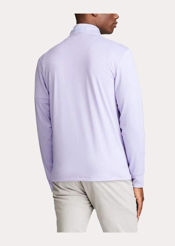 Swetry Ralph Lauren Performance Jersey Pullover Męskie Głęboka Fioletowe | ZLKS2951