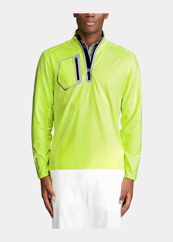 Swetry Ralph Lauren Performance Stretch Pullover Męskie Zielone | PFVW3674