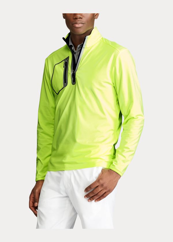 Swetry Ralph Lauren Performance Stretch Pullover Męskie Zielone | PFVW3674