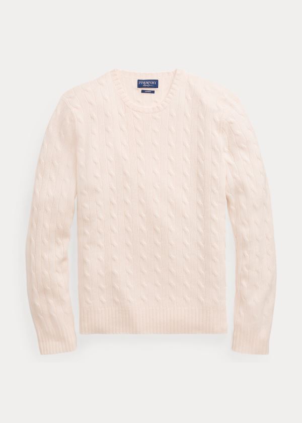 Swetry Ralph Lauren Pink Pony Cashmere Sweater Męskie Różowe | KONQ2113