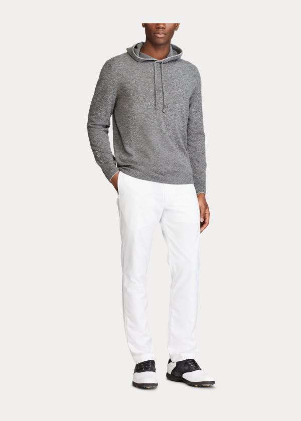 Swetry Ralph Lauren Washable Cashmere Sweater Męskie Szare | WCKN6031