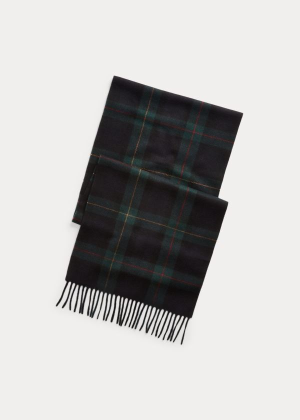 Szaliki Ralph Lauren Cashmere-Wool Scarf Męskie Granatowe | FBGW0854