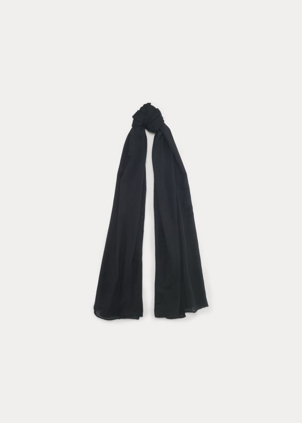 Szaliki Ralph Lauren Cashmere Scarf Damskie Czarne | KSNH2098