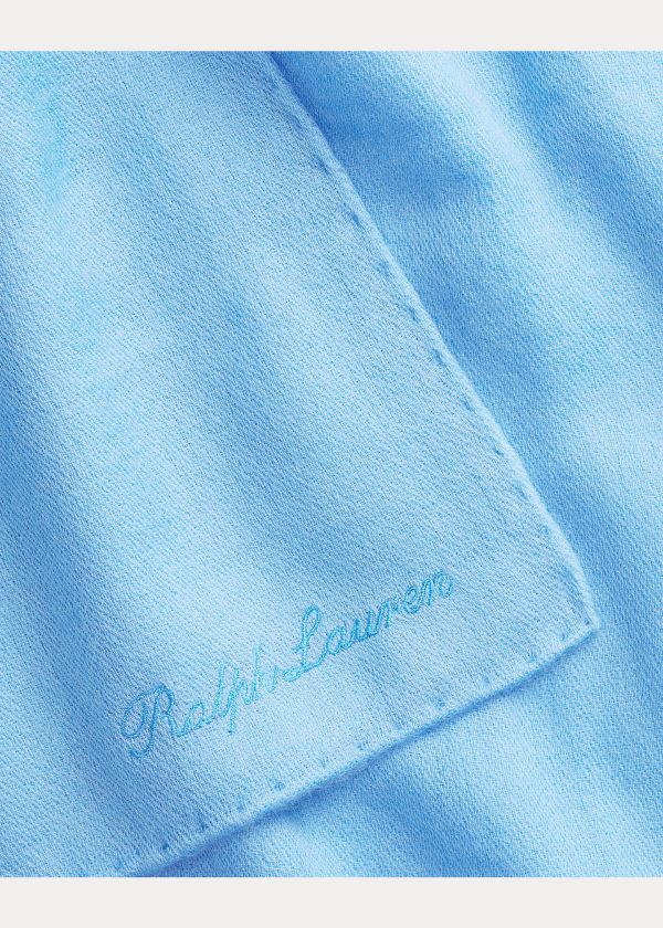 Szaliki Ralph Lauren Cashmere Scarf Damskie Niebieskie | MUTF0475